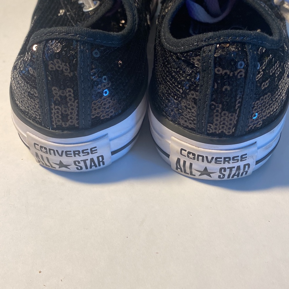 Black Sequins Converse - image 4